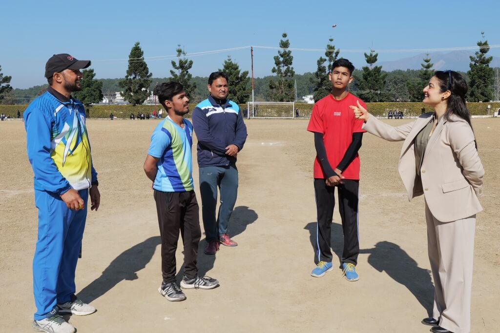 Ann Mary School and Uttaranchal University Cricket Teams Clash in Friendly Match