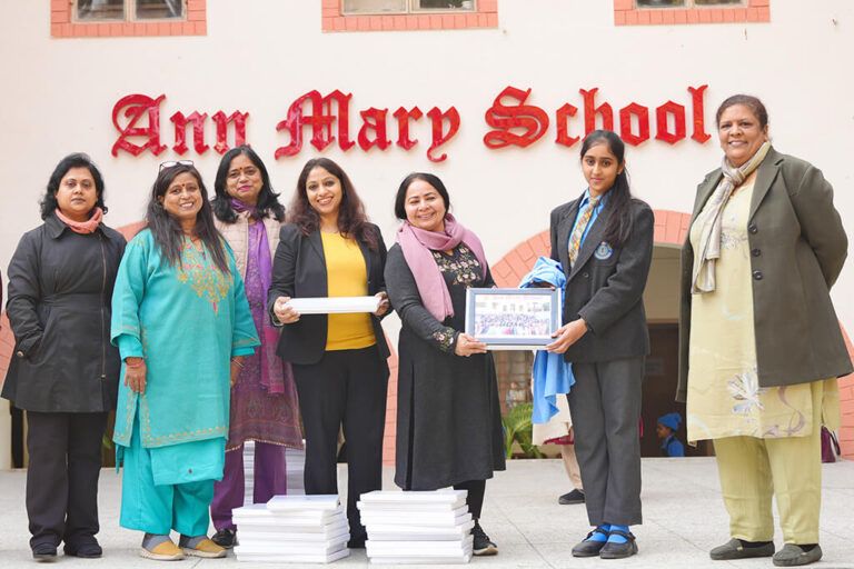 Shirt Signing Ceremony at Ann Mary School