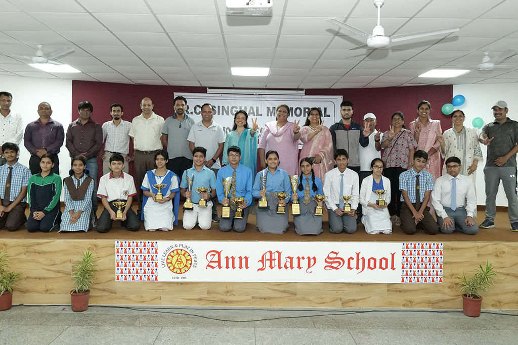 Ann Mary School Hosts R.C. Singhal Memorial Interschool Chess Tournament