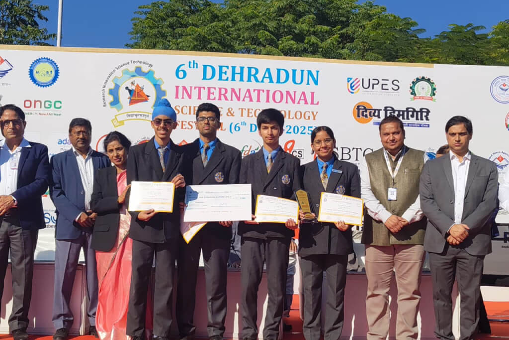 Robotics Team Shines at 6th Dehradun International Science and Technology Festival