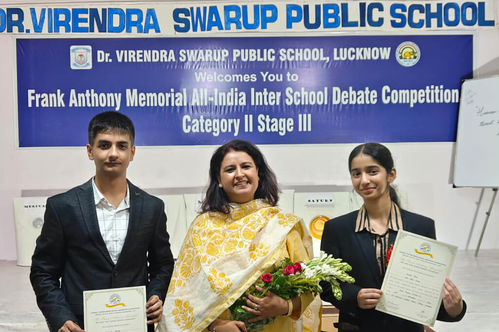 Ann Marians Shine at Frank Anthony Debate Stage III